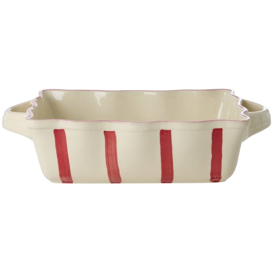 RICE Ovnfast Fad 21,5x36 cm, Koral