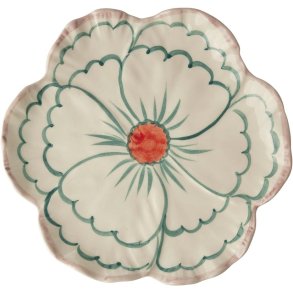 RICE Hand-Painted Bord 19,5 cm, Pink