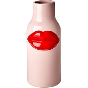 RICE Vase H25 cm, Red Lips