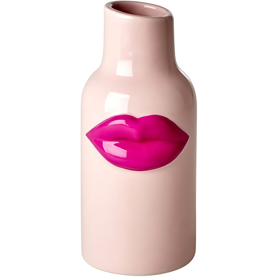RICE Vase H23 cm, Fuchsia Lips