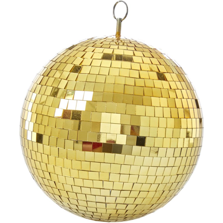 RICE Disco-Kugel 25 cm, Gold