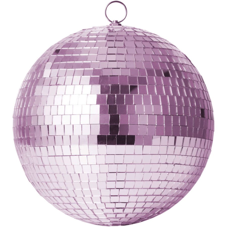 RICE Disco-Kugel 15 cm, Pink