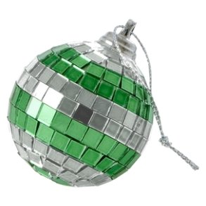 RICE Diskokugle �5 cm, M�rkegr�n