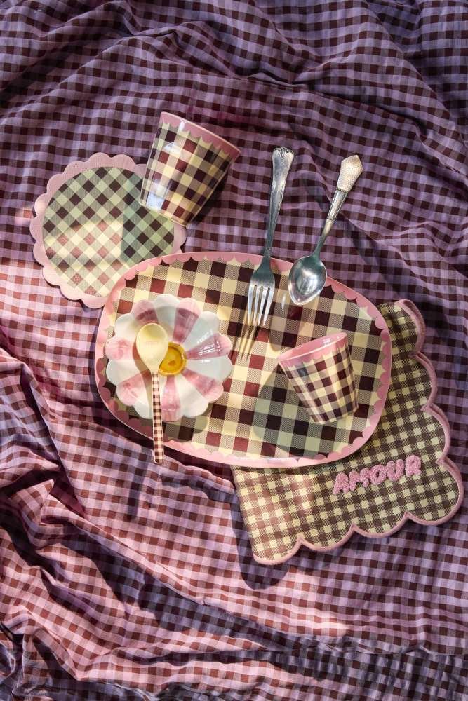 RICE Stofserviet 45x45 cm, Pretty Pink