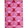 RICE Teppich 120x180 cm, Rot/Pink