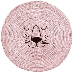 RICE KIDS Teppich 100 cm, Rosa