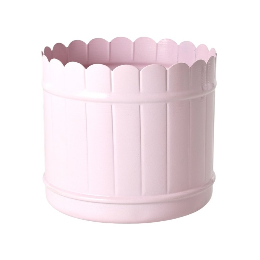 RICE Blumentopf H17 cm, Rosa