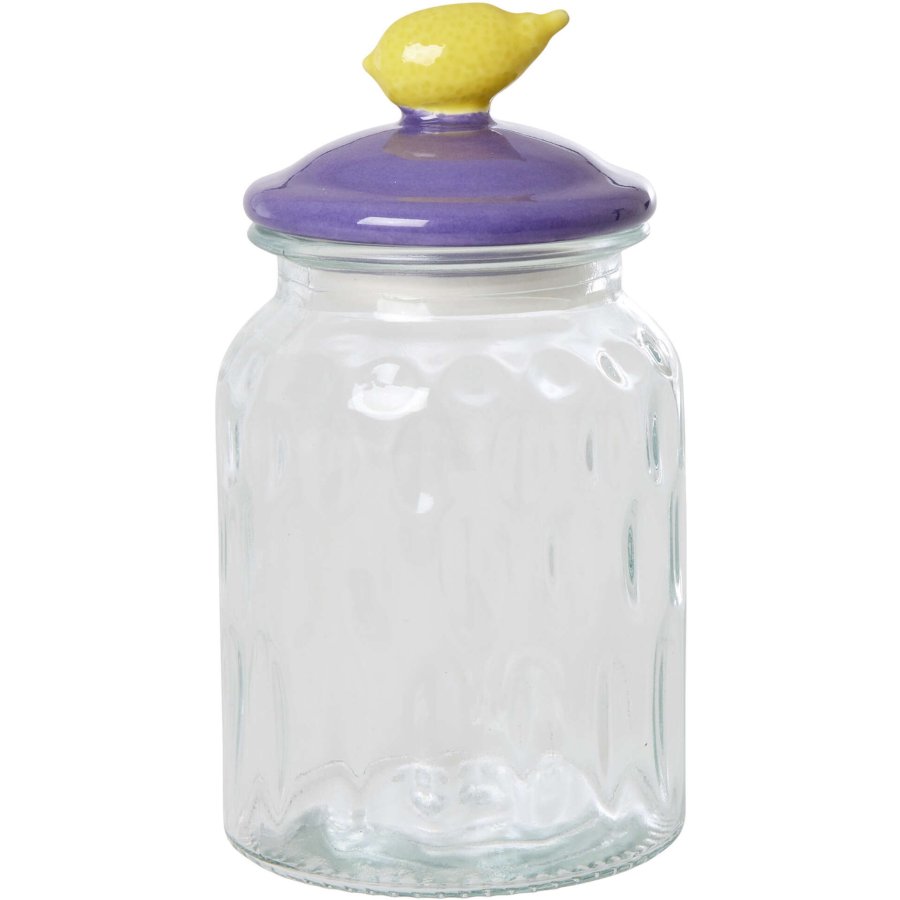 RICE Krukke H19,6 cm, Lilla/Gul