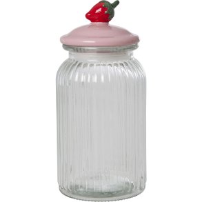 RICE Krukke H23,4 cm, Rosa/R�d