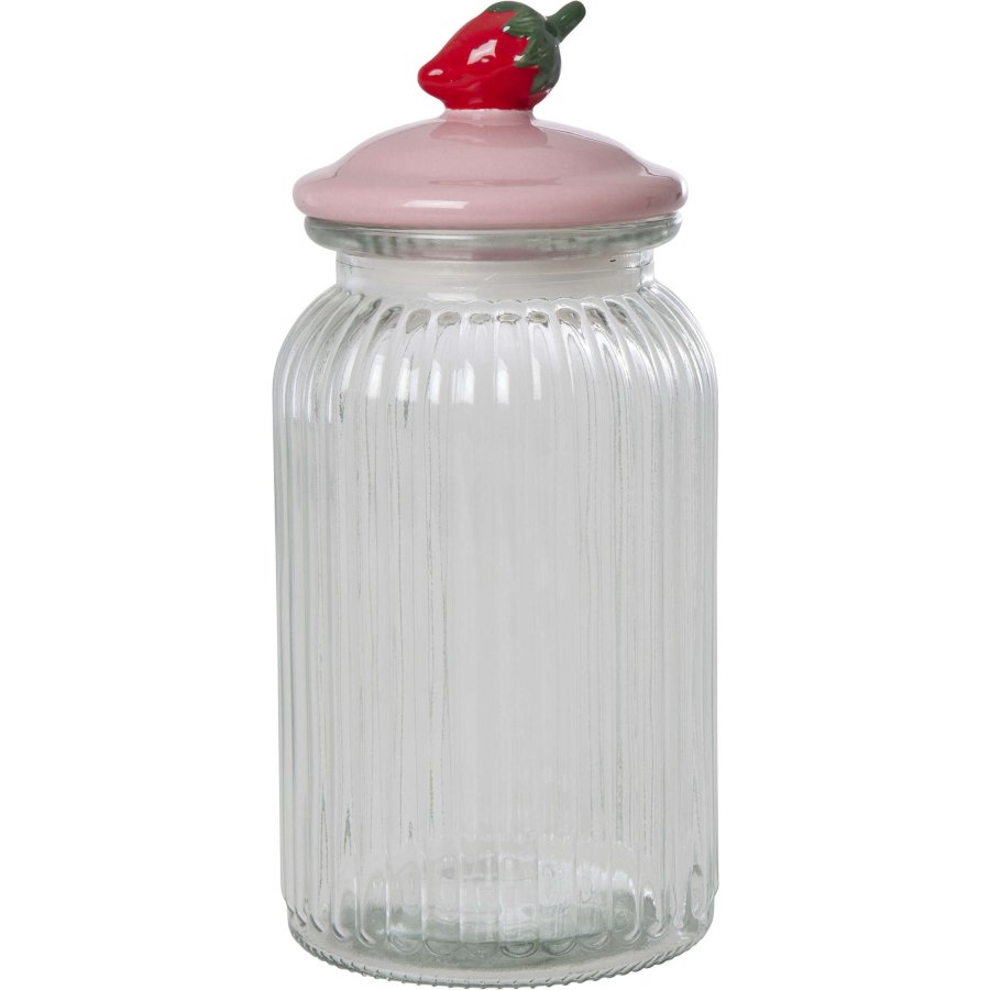 RICE Krukke H23,4 cm, Rosa/R�d