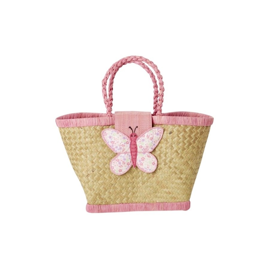RICE Kindertasche 20x12 cm, Pink Butterfly