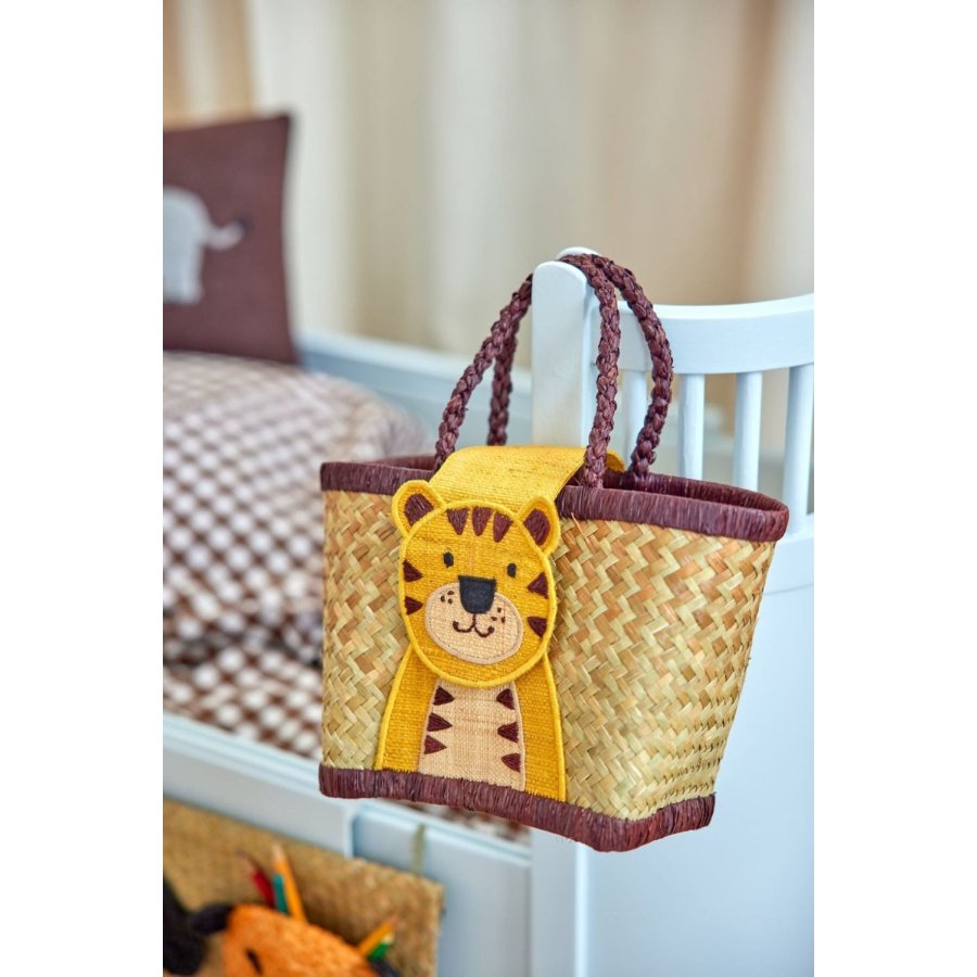 RICE Kindertasche 20x12 cm, Tiger