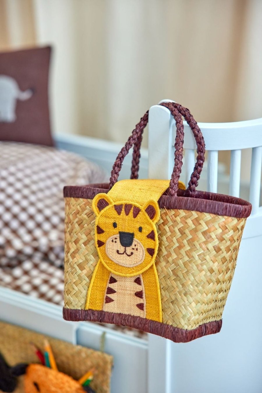 RICE Kindertasche 20x12 cm, Tiger