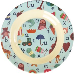 RICE KIDS Sk�l �20 cm, ABC/Bl�