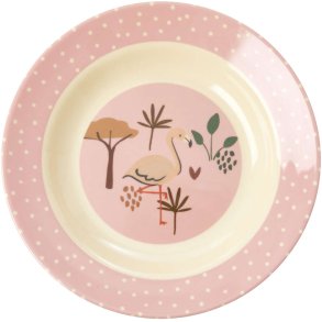RICE Skål Ø20 cm, Pink Jungledyr