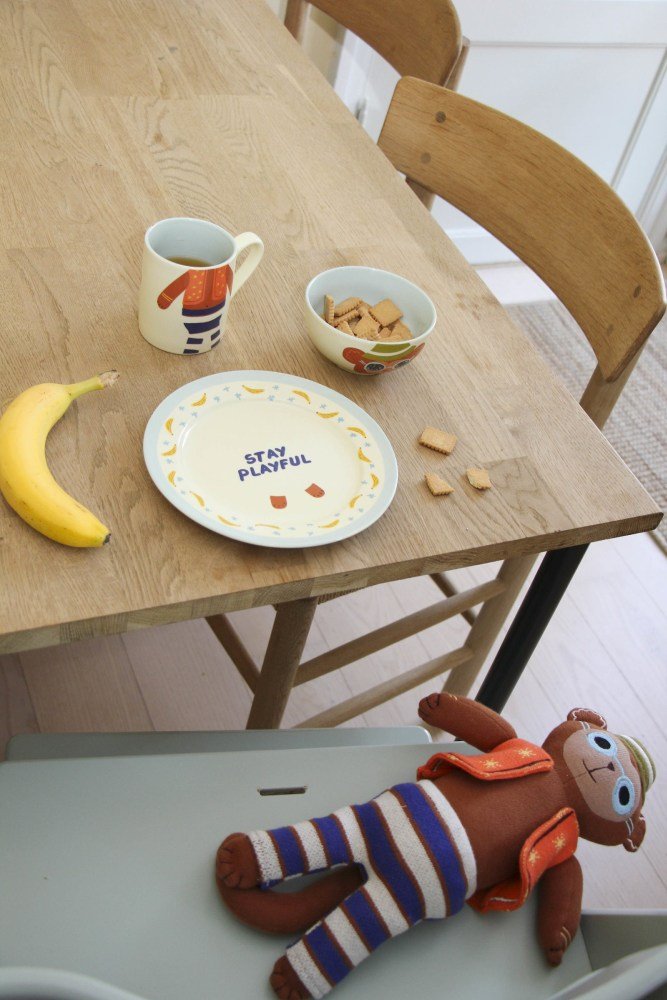 RICE KIDS Essgeschirr 3-teilig, Monkey