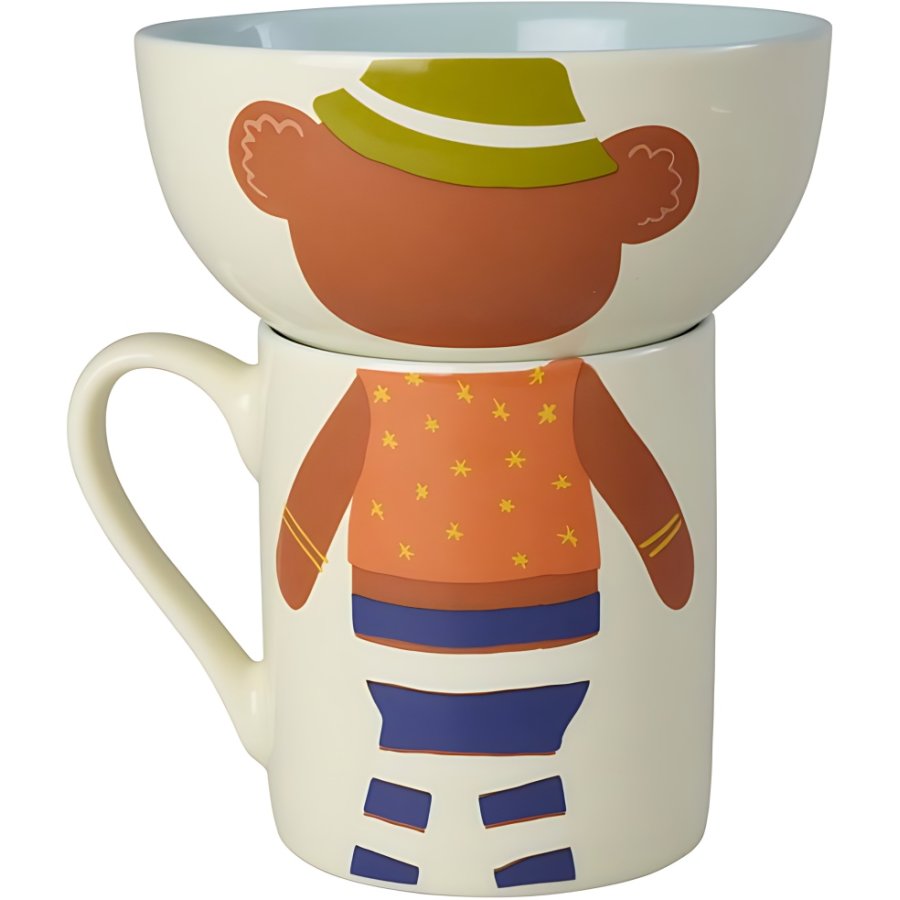 RICE KIDS Essgeschirr 3-teilig, Monkey