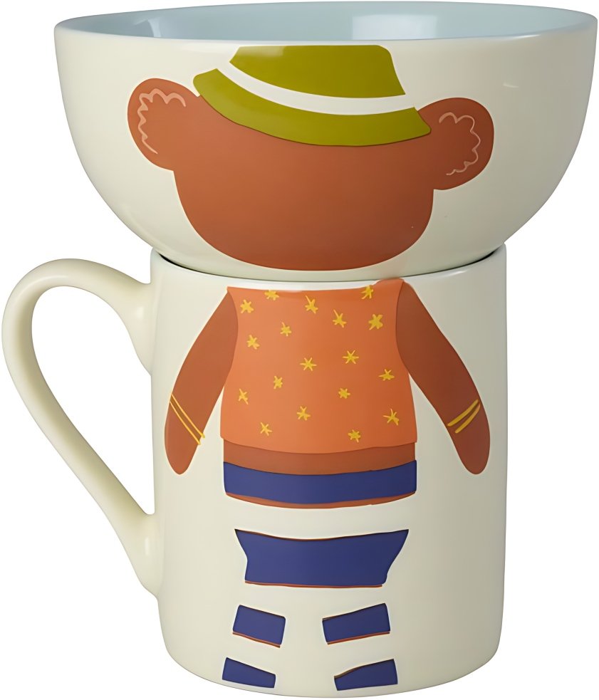 RICE KIDS Essgeschirr 3-teilig, Monkey