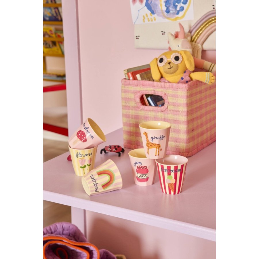 RICE KIDS Kop 6 stk. 16 cl, ABC/Pink