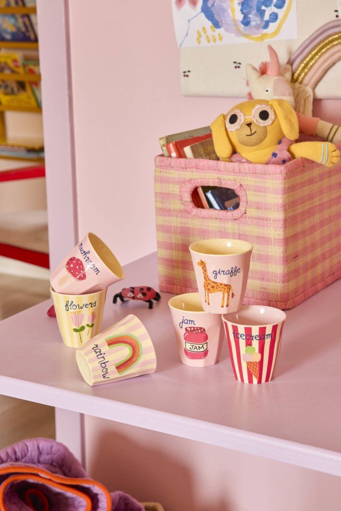 RICE KIDS Kop 6 stk. 16 cl, ABC/Pink