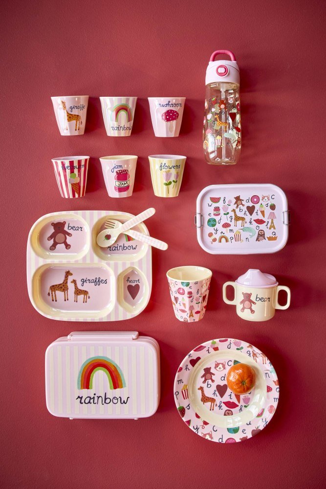 RICE KIDS Kop 6 stk. 16 cl, ABC/Pink