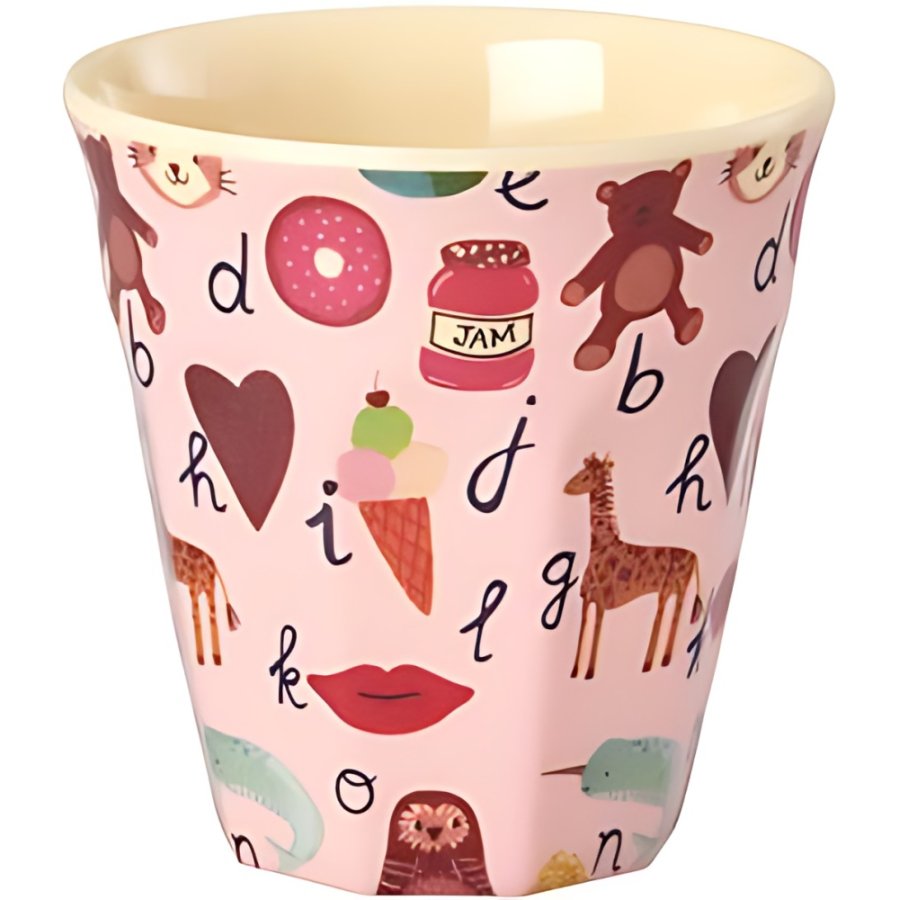 RICE KIDS Kop 16 cl, ABC/Pink