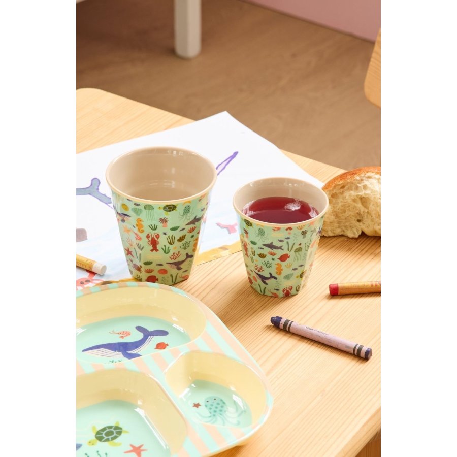 RICE KIDS Ocean Tasse 16 cl, Blau