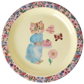 RICE KIDS Nathalie L&eacute;t&eacute; Tallerken 22 cm, Pink