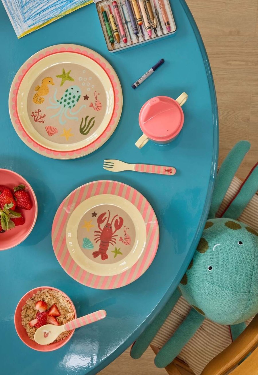 RICE KIDS Ocean Teller 22 cm, Coral