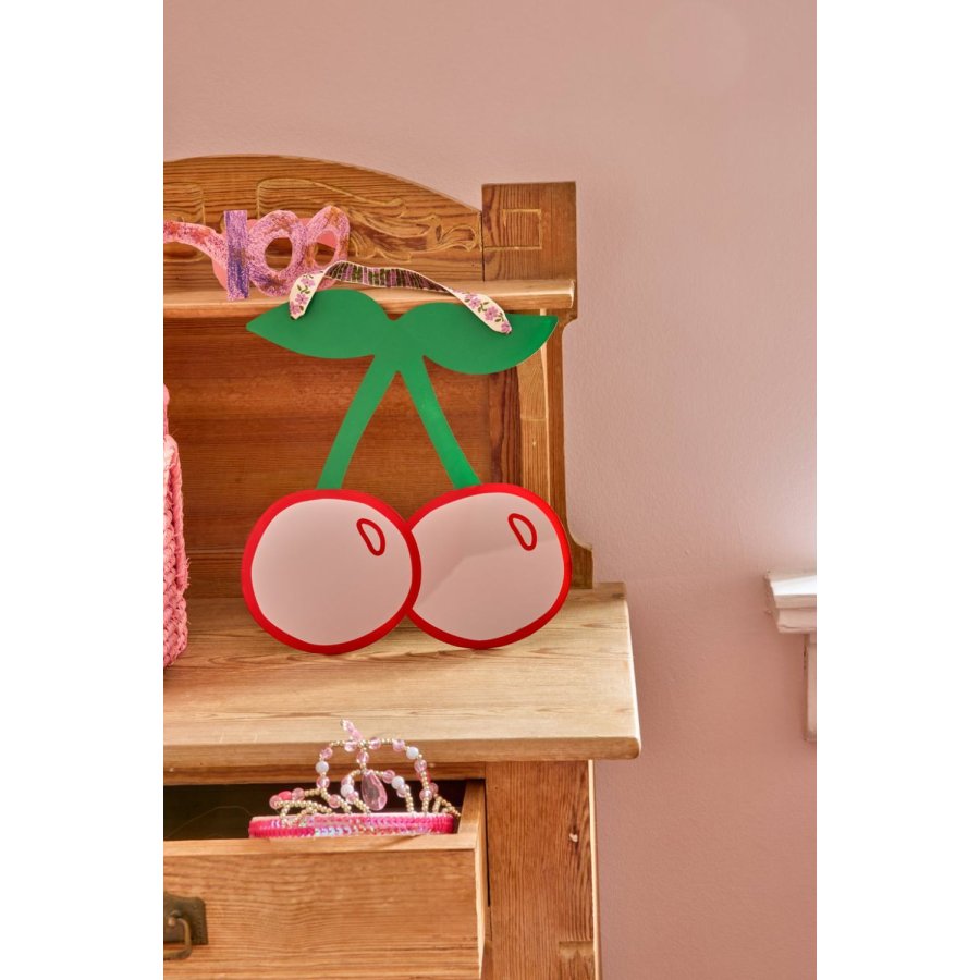RICE KIDS Spiegel 28 cm, Kirschrot