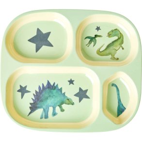 RICE KIDS Teller 24 cm, Dino