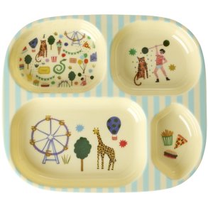 RICE KIDS Fun Fair Teller 24,5 cm, Minze