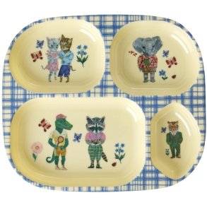 RICE KIDS Nathalie Lété Teller 24,5 cm, Blau