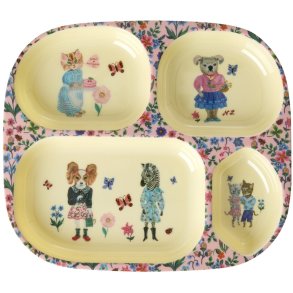 RICE Nathalie L&eacute;t&eacute; Tallerken 24,5 cm, Pink