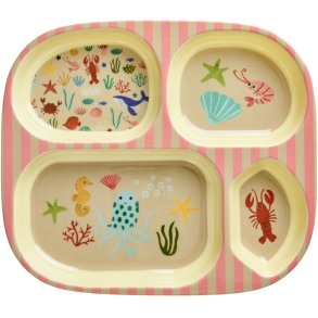 RICE KIDS Ocean Kinderteller 24,5 cm, Coral