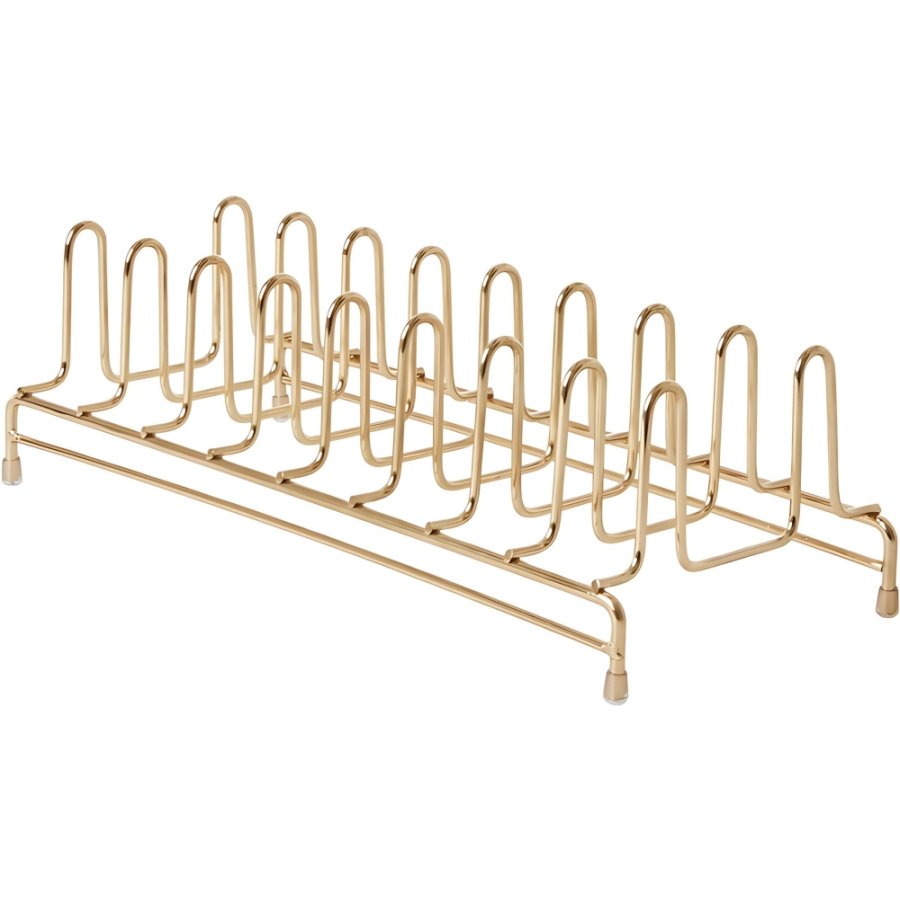 RICE Tellerhalter f. 8er Set, Gold