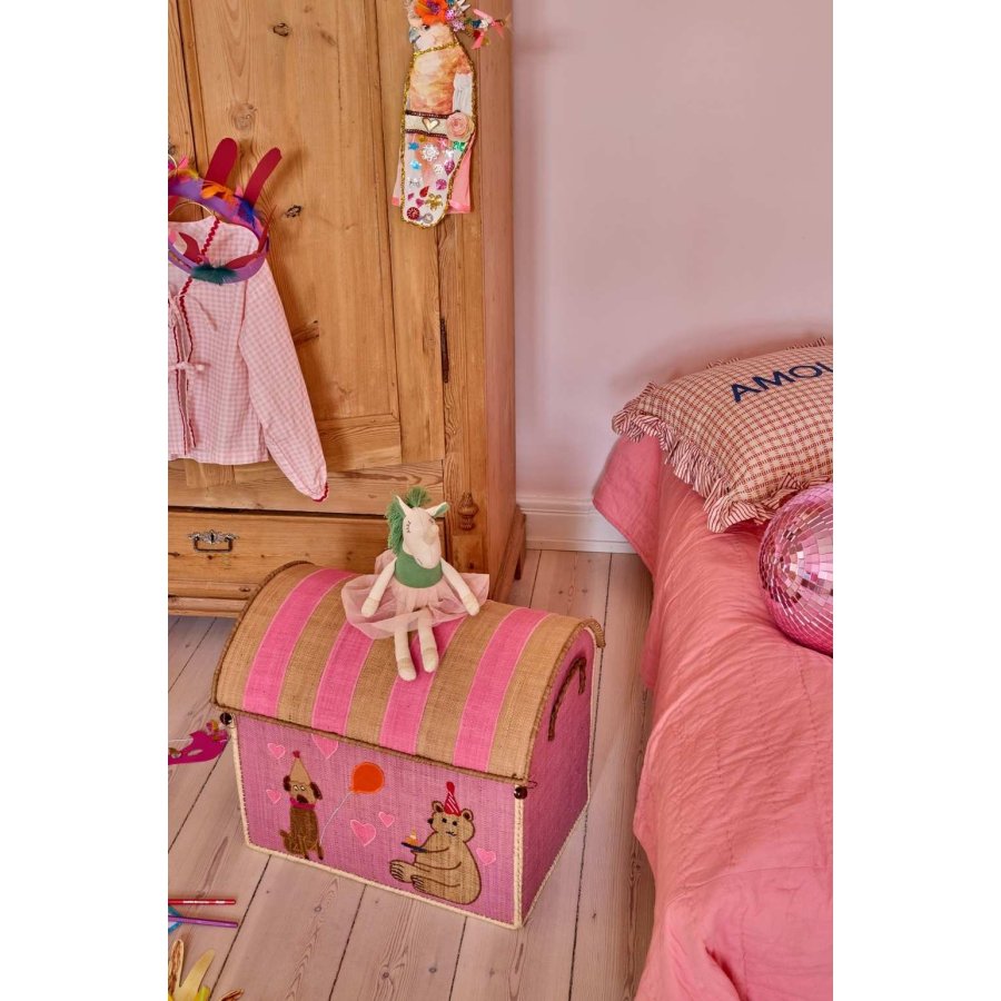 RICE KIDS Enhjrning Bamse 35 cm, Grn