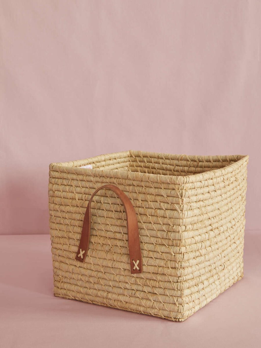 RICE Korb H25 cm, Raffia