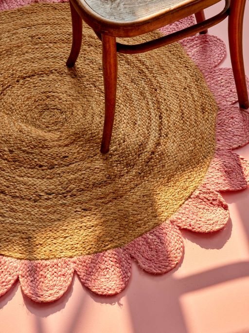 RICE Teppich 120 cm, Jute