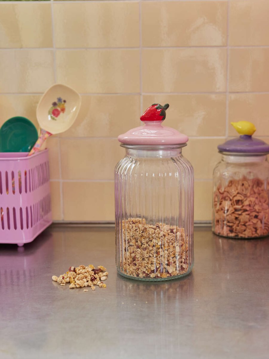 RICE Krukke H23,4 cm, Rosa/R�d