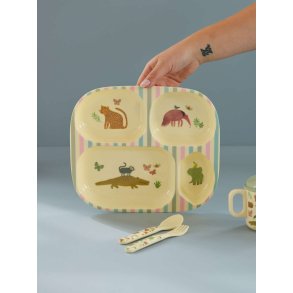 RICE Tallerken 21,6x24,3 cm, Sweet Jungle