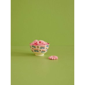 RICE Skål Ø11 cm, Pink Cars