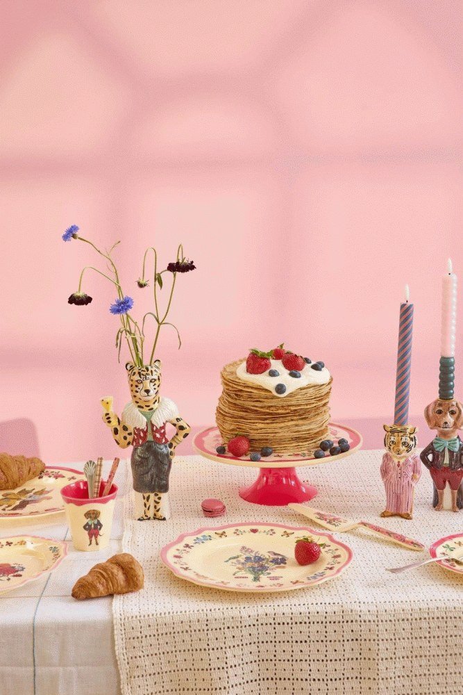 RICE Nathalie Lt Etagere 29,5 cm, Red Kiss