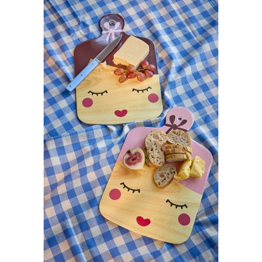 RICE Servierbrett 22x35,5 cm, Lady/Brun