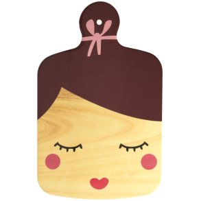 RICE Servierbrett 22x35,5 cm, Lady/Brun