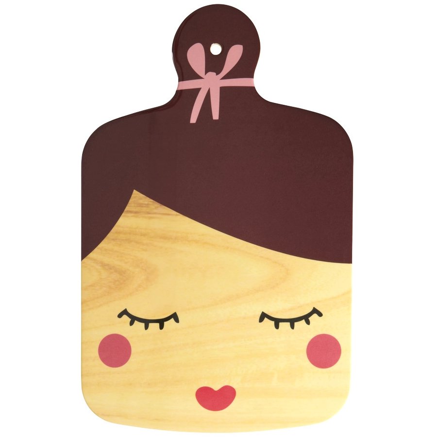 RICE Servierbrett 22x35,5 cm, Lady/Brun
