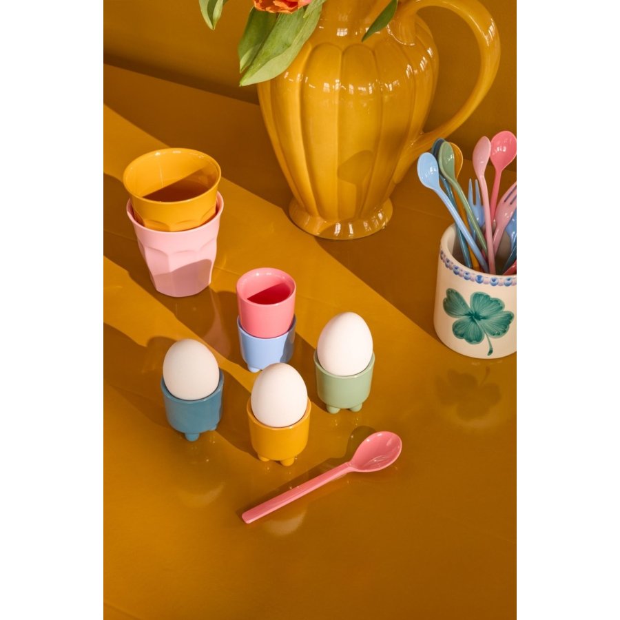 RICE Eierbecher 6er Set H5,5 cm, Multi