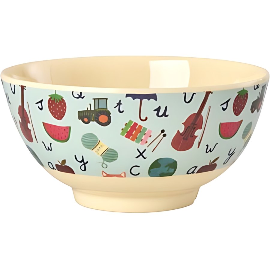 RICE KIDS Sk�l �15 cm, ABC/Bl�