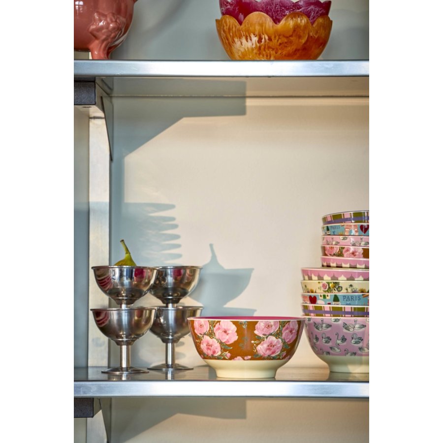 RICE Sk�l �15 cm, Floral Fiesta Rose