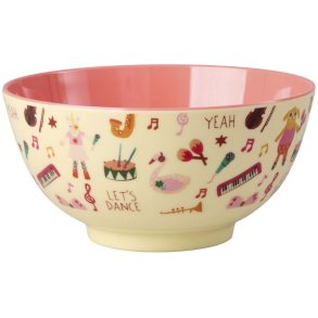 RICE Kids Sk�l �15 cm, Music Band/Pink